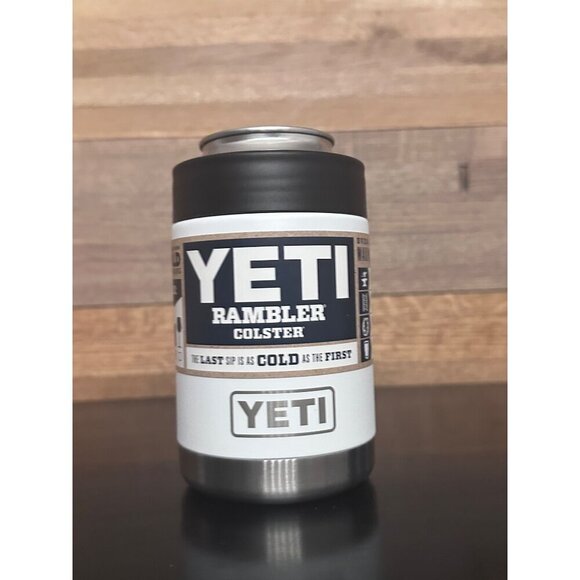 Yeti Rambler Colster White Color Koozie Size12 oz Fits Standard Cans NEW w/ Tags - Picture 15 of 16